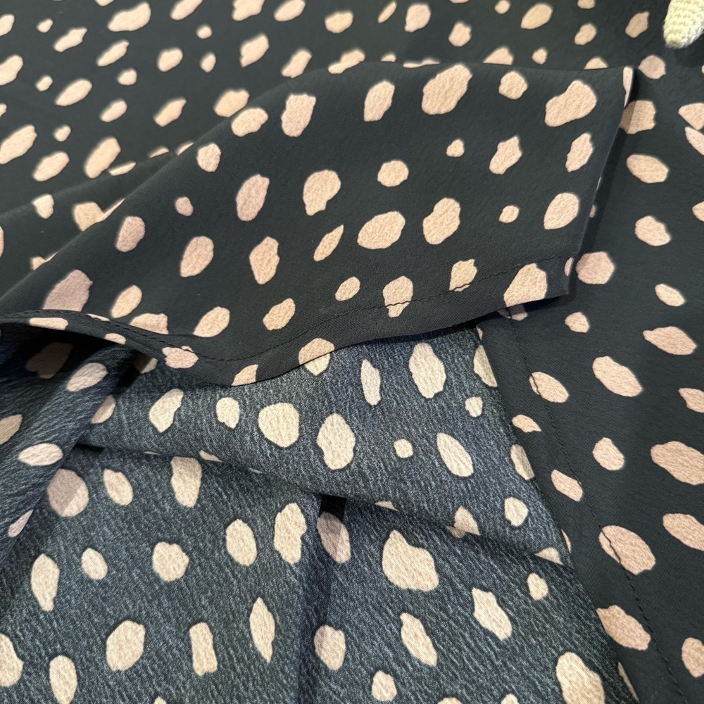 Black and Tan Polka Dot Midi Skirt - Picture 5 of 7